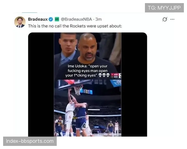 乌度卡两句话质问裁判直接给T 雷霆回线违例遭漏判